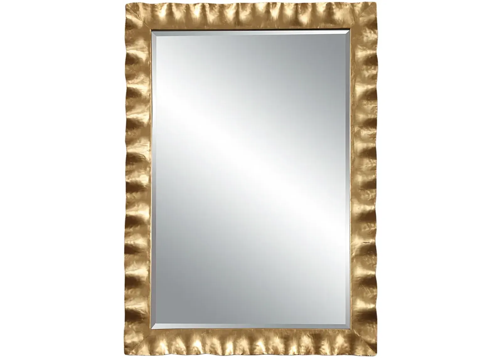 Haya Scalloped Gold Mirror