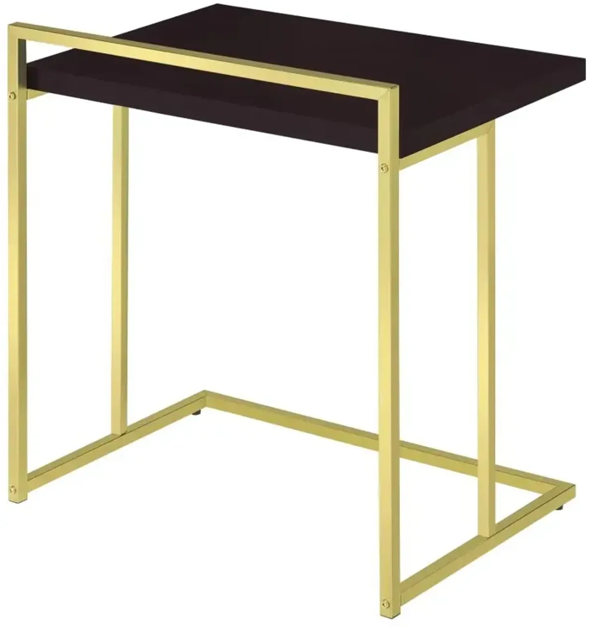 Dani Rectangular Snack Table with Metal Base