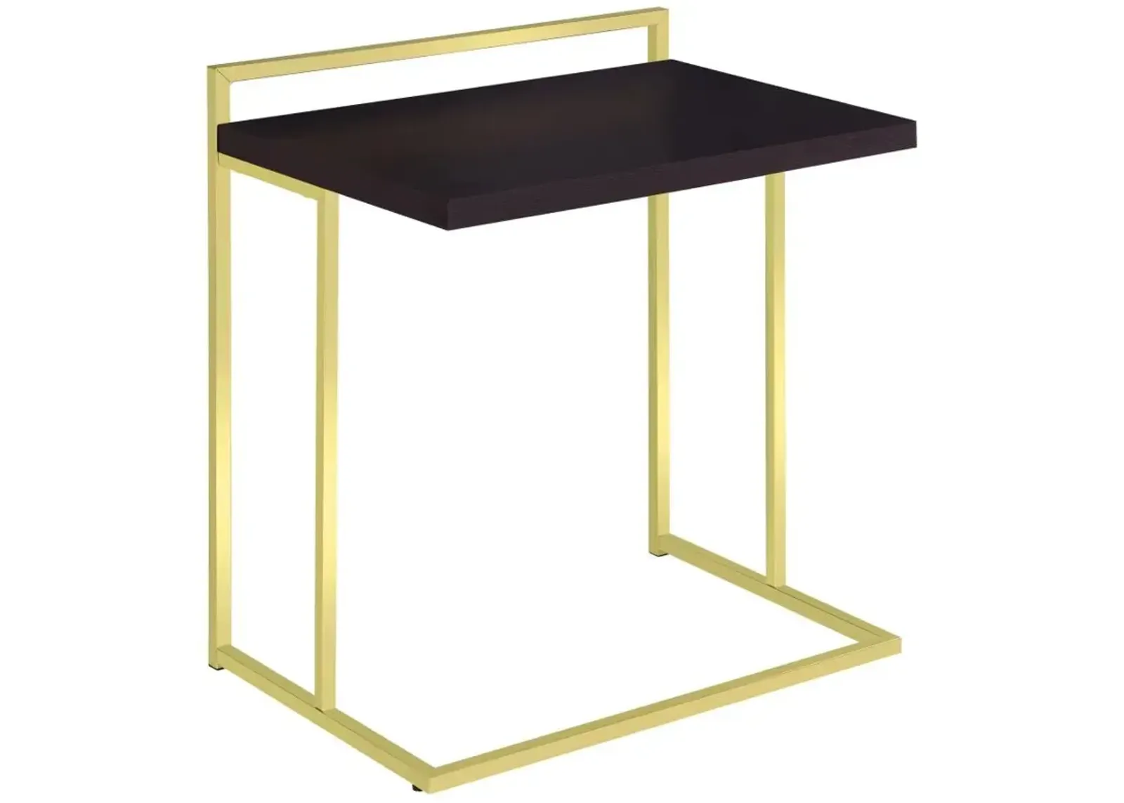 Dani Rectangular Snack Table with Metal Base