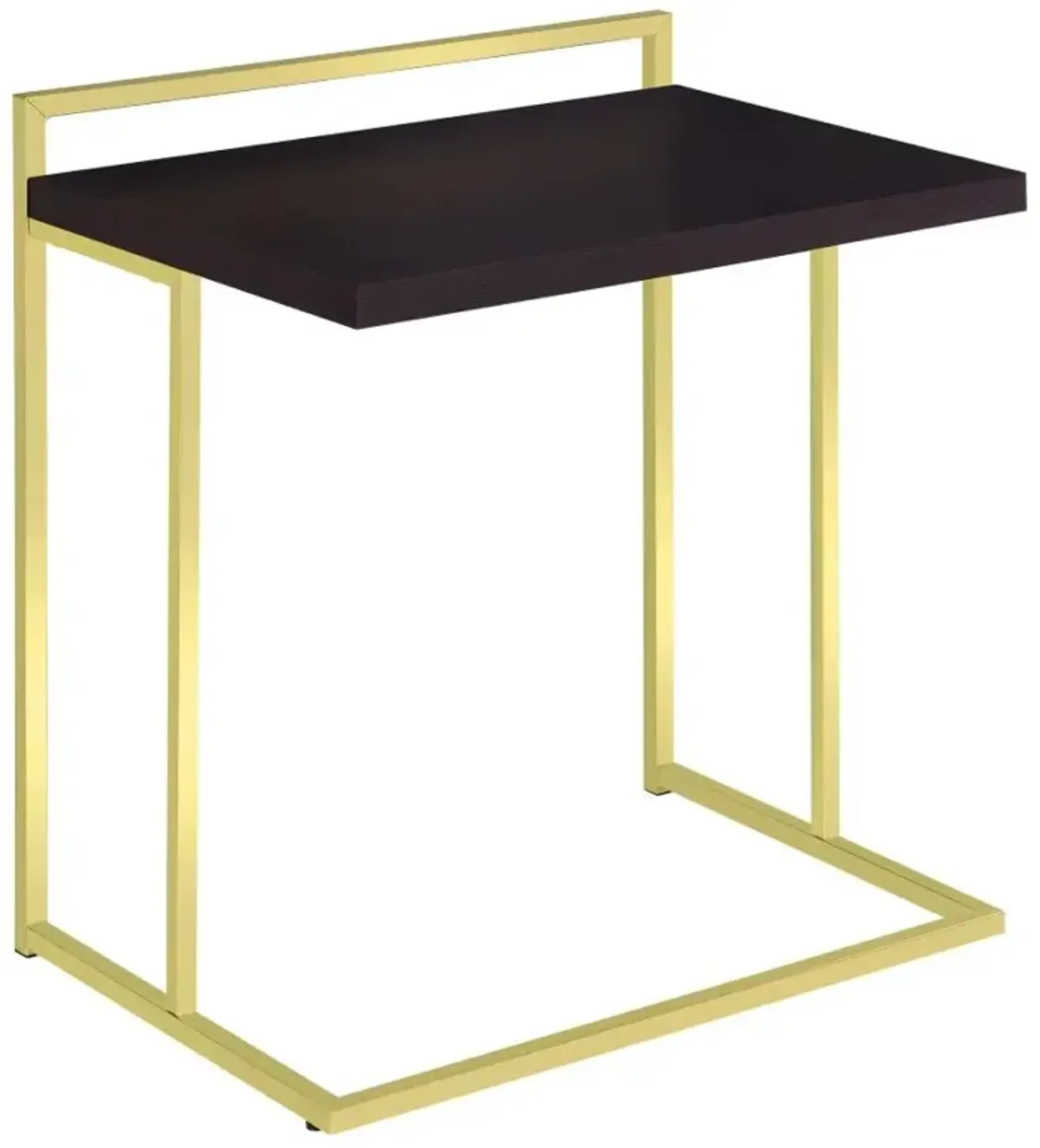 Dani Rectangular Snack Table with Metal Base