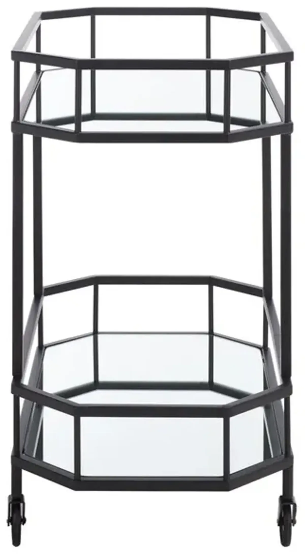 SILVA 2 TIER OCTAGON BAR CART