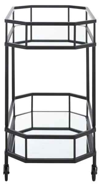 SILVA 2 TIER OCTAGON BAR CART