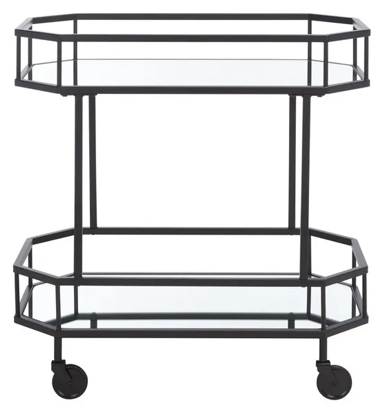 SILVA 2 TIER OCTAGON BAR CART