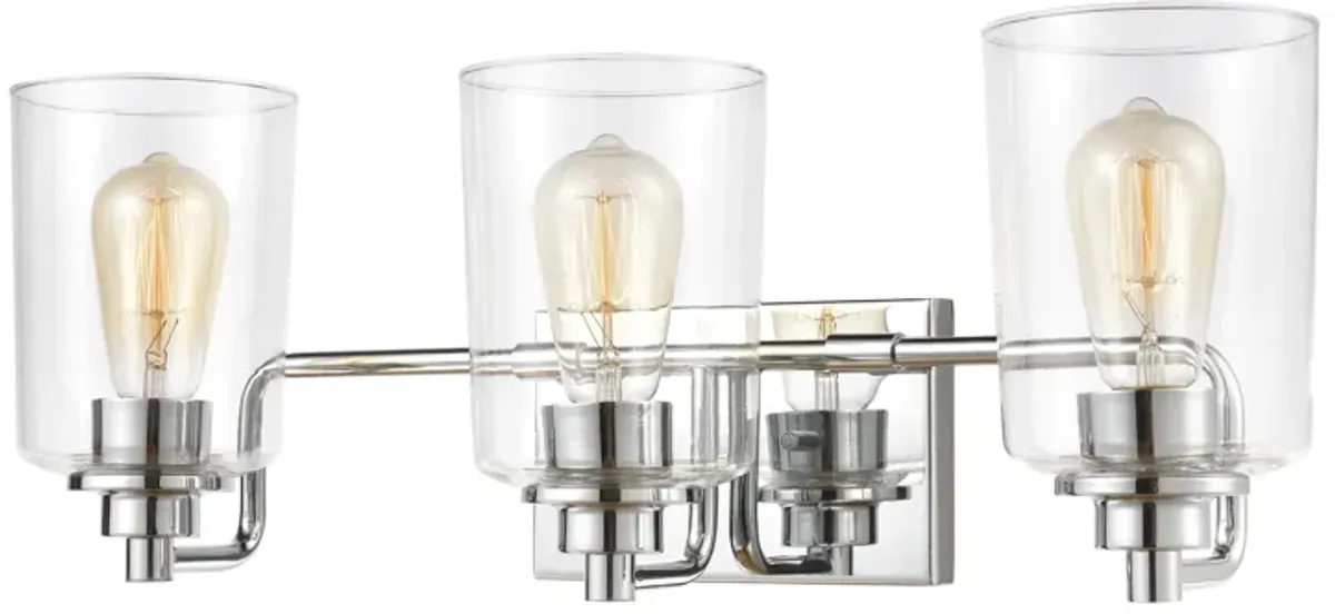 Robins 23" Wide 3-Light Vanity Light - Polished Chrome