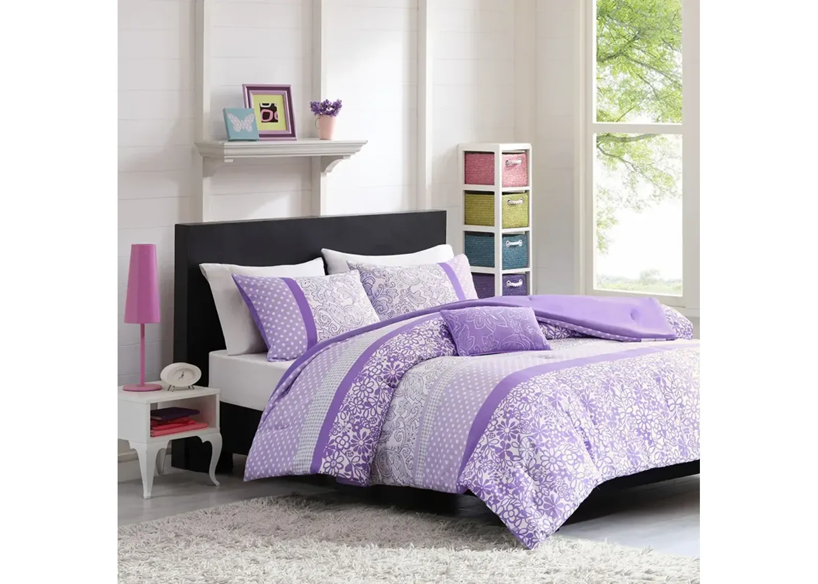 Mi Zone Riley Purple Comforter Set