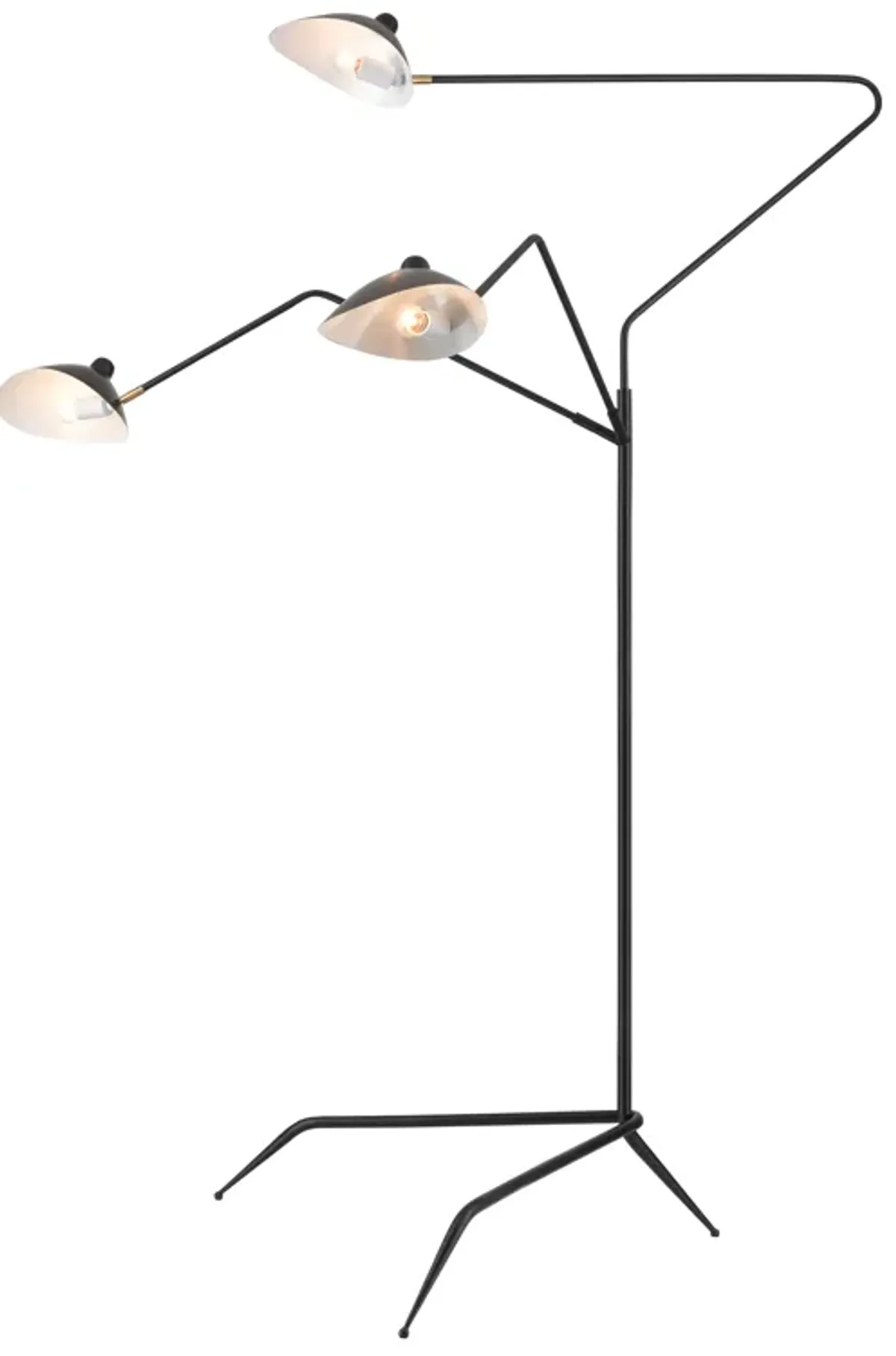 Risley 81.5'' High 3-Light Floor Lamp - Matte Black