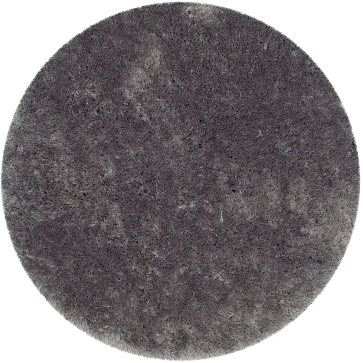 ARCTIC SHAG Grey 7' X 7' Round Round Rug