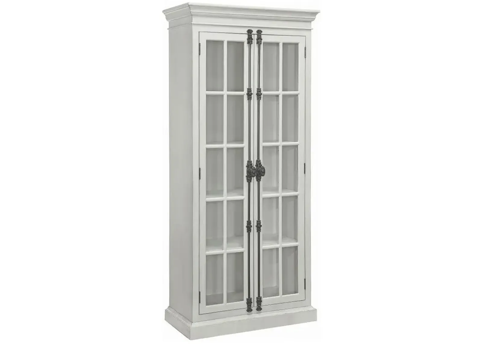 Toni 2-door Tall Cabinet Antique White