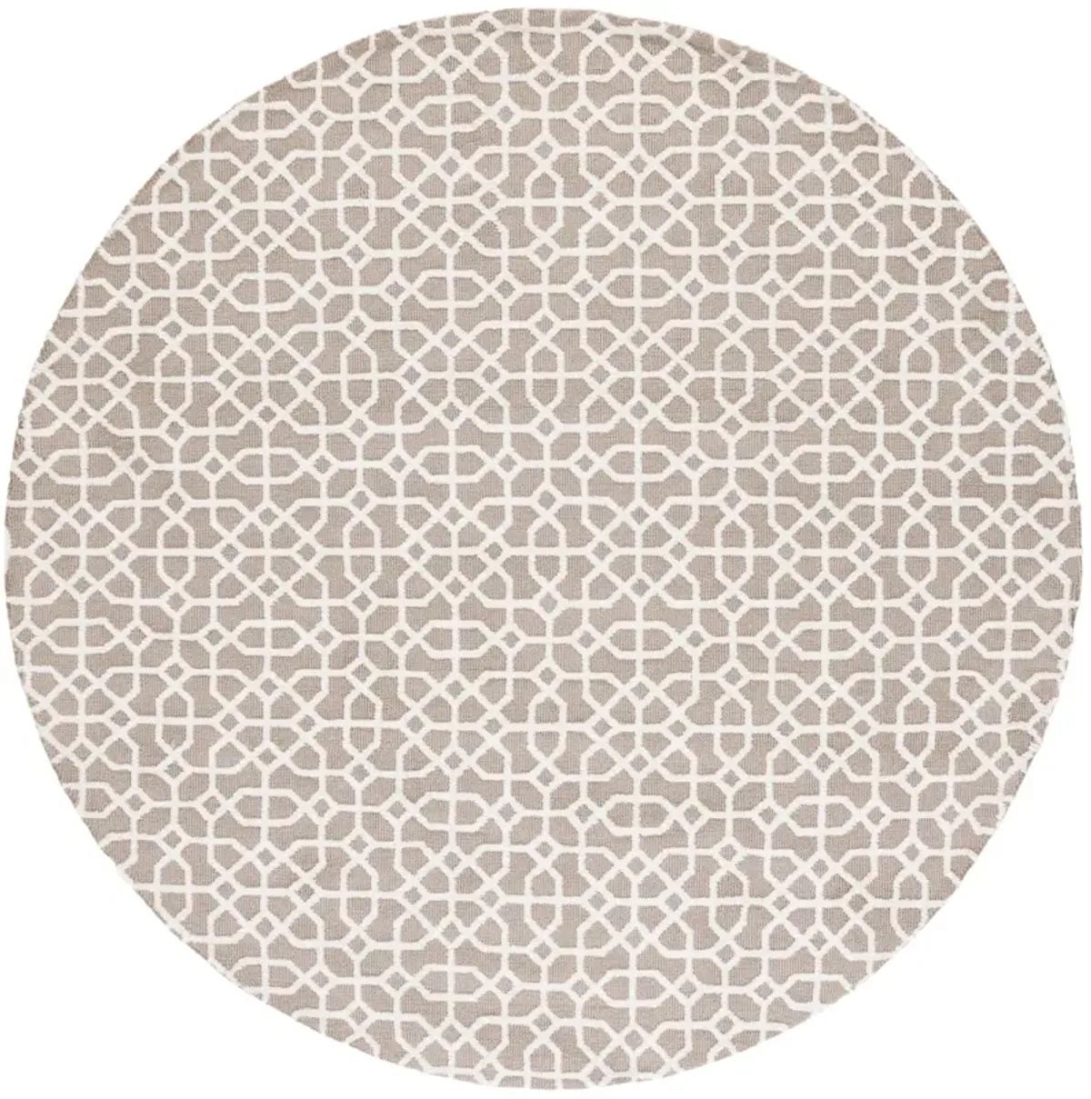 AUDREY 103 TAUPE  6' x 6' Round Round Rug