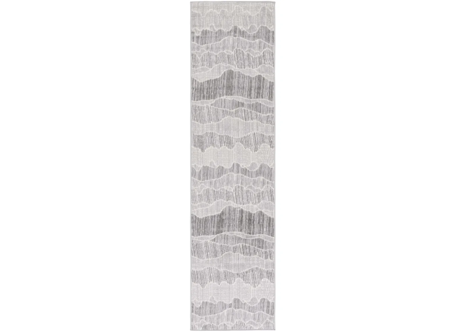 TEMPLE 102 GREY  2'-2' x 8' Runner Rug