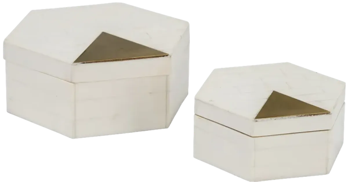  Hexagon Boxes - Set of 2