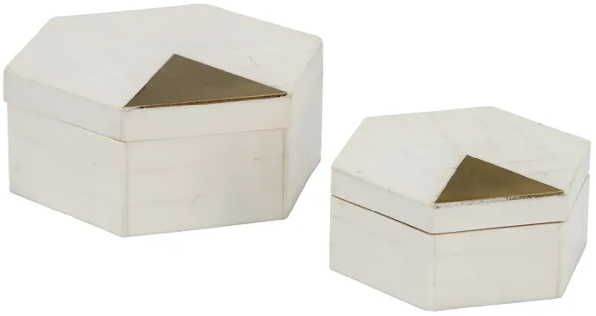  Hexagon Boxes - Set of 2