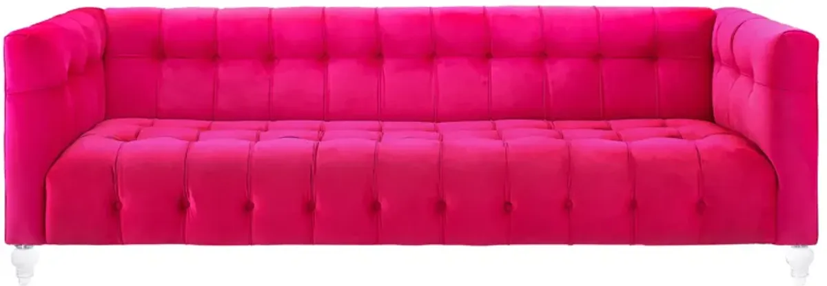 Bea Pink Velvet Sofa