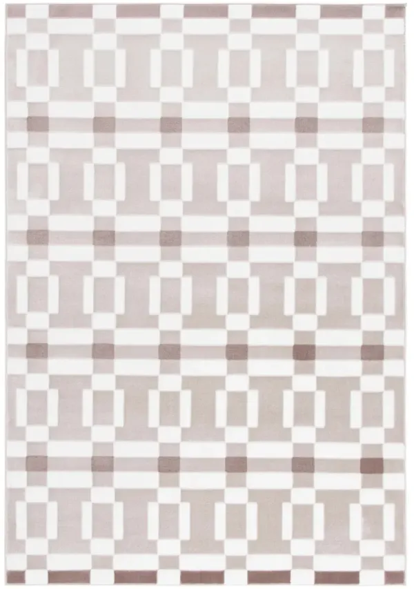 GROOVE 104 IVORY  5'-3' x 7'-6' Medium Rectangle Rug