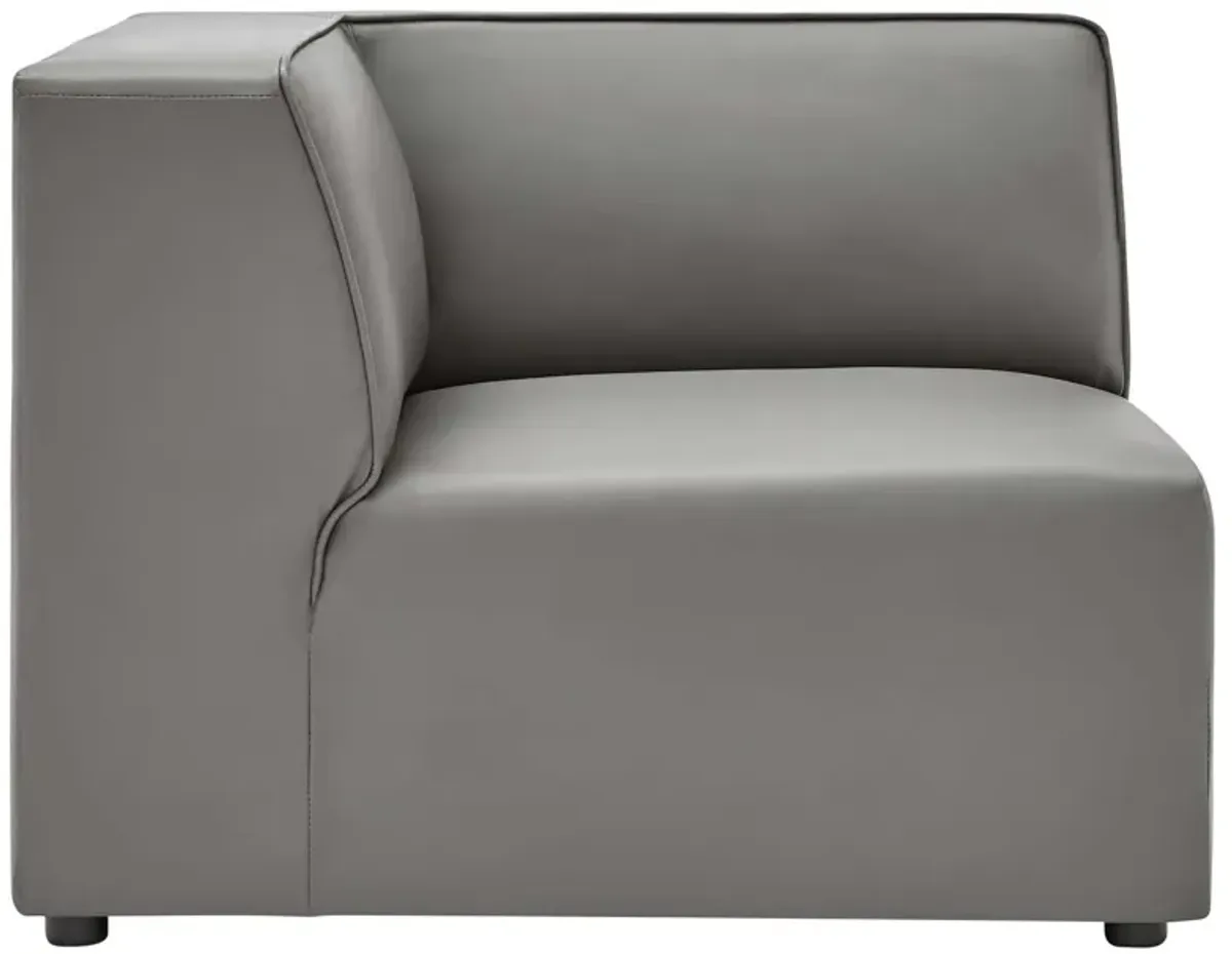 Mingle Vegan Leather Corner Chair