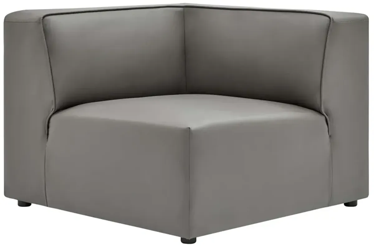 Mingle Vegan Leather Corner Chair