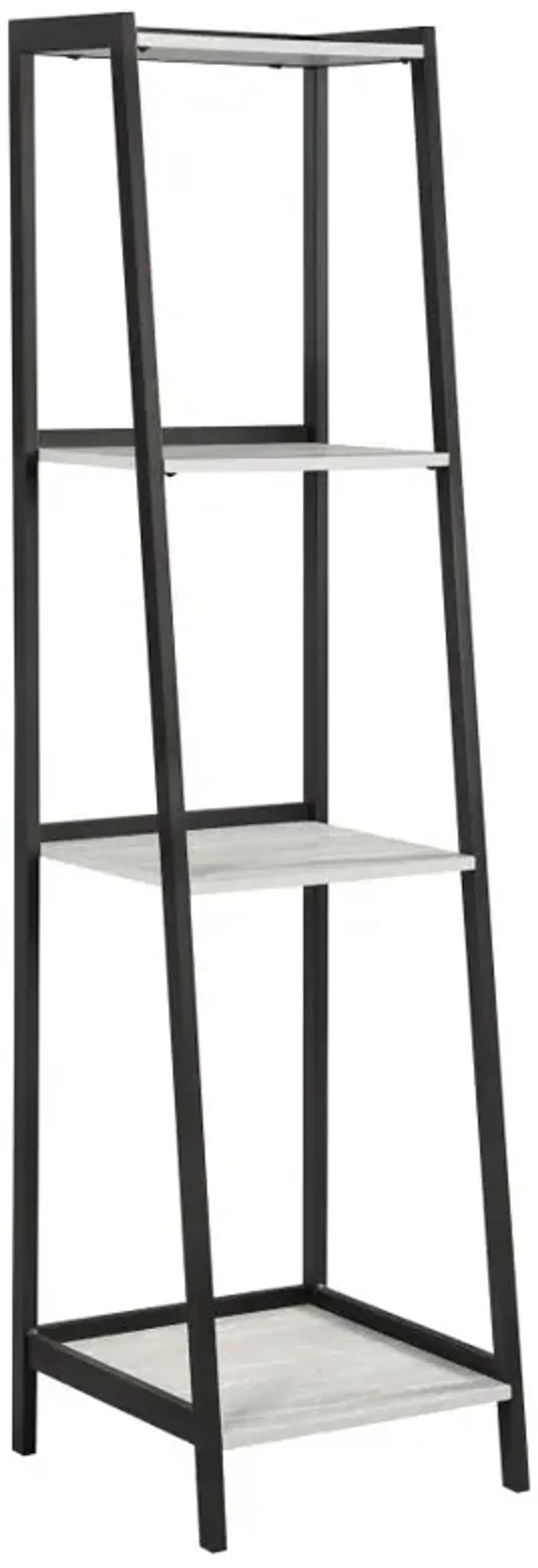 Pinckard 3-piece Ladder Desk Set Grey Stone and Black