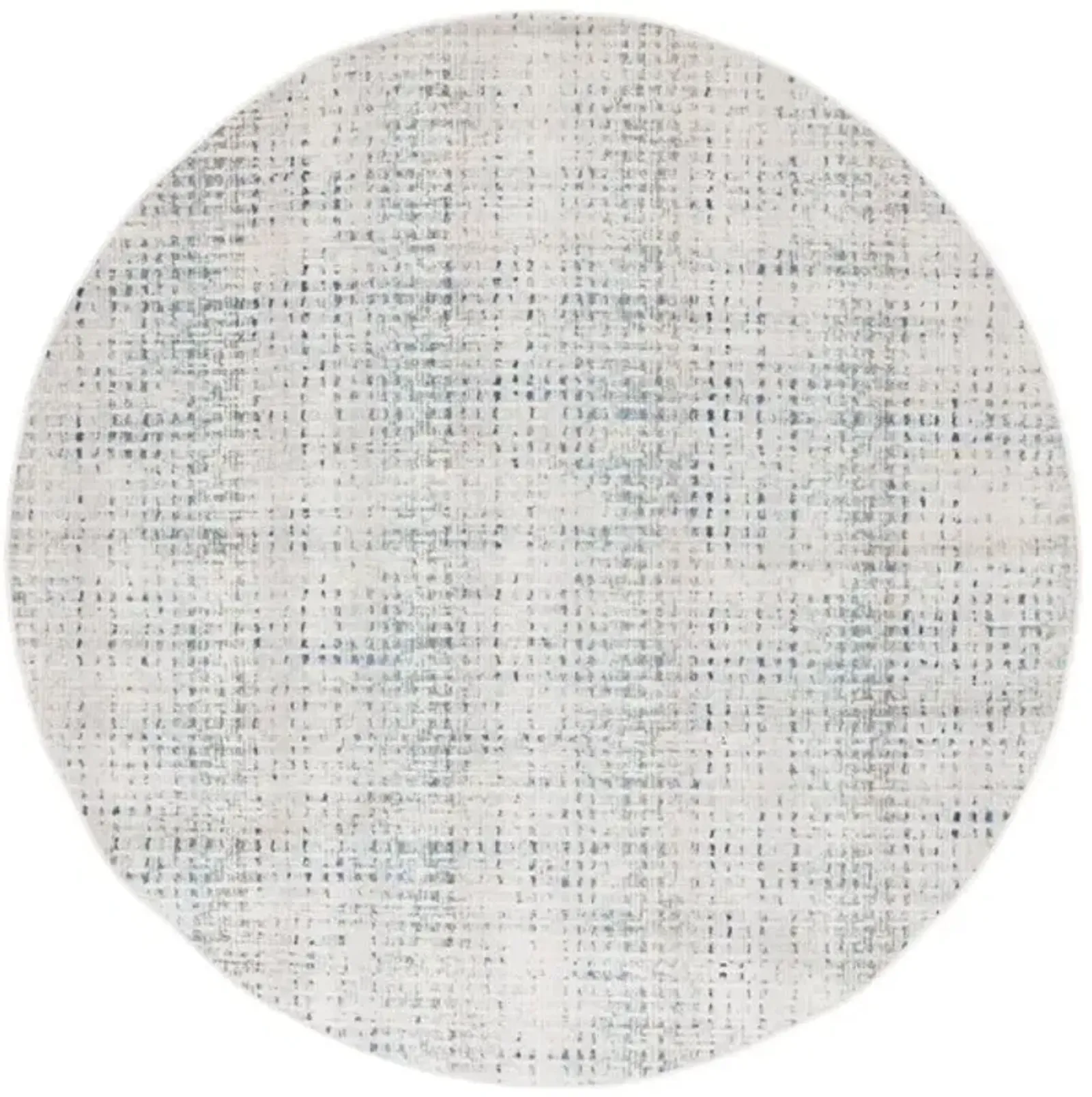 RAINBOW 654 Blue  6'-7' X 6'-7' Round Round Rug