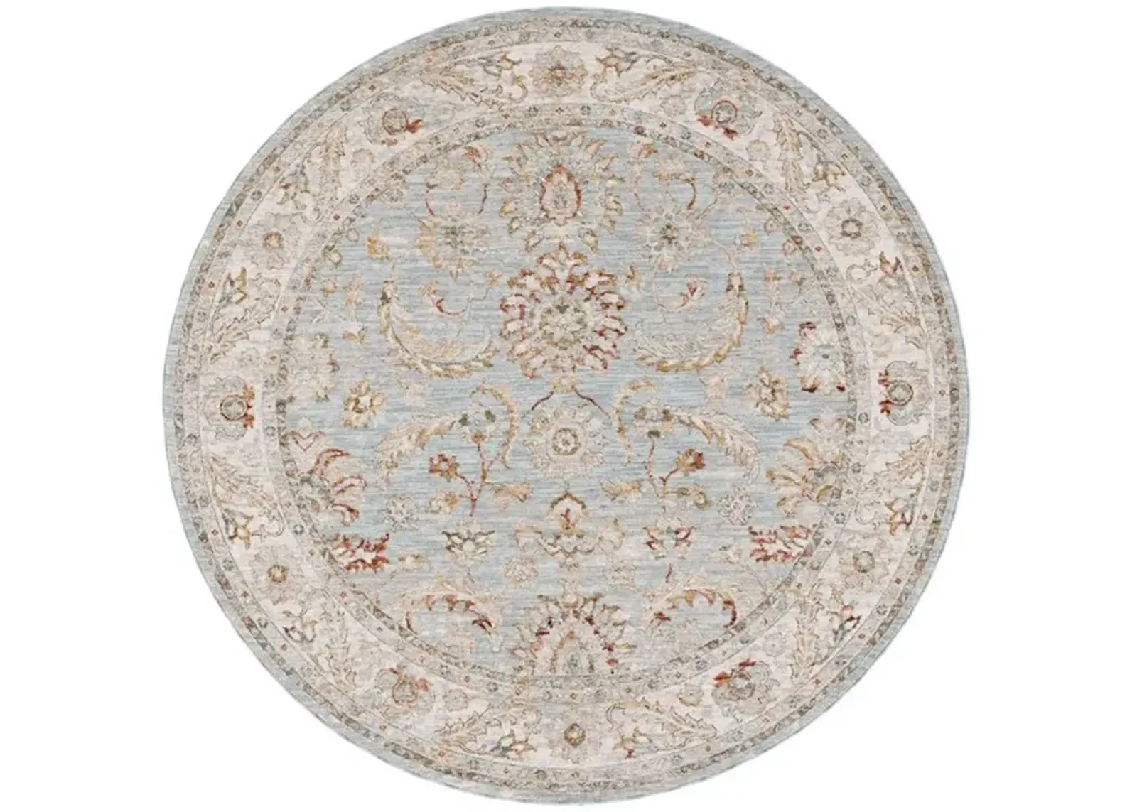 HAMILTON 108 Blue 6'-7' X 6'-7' Round Round Rug