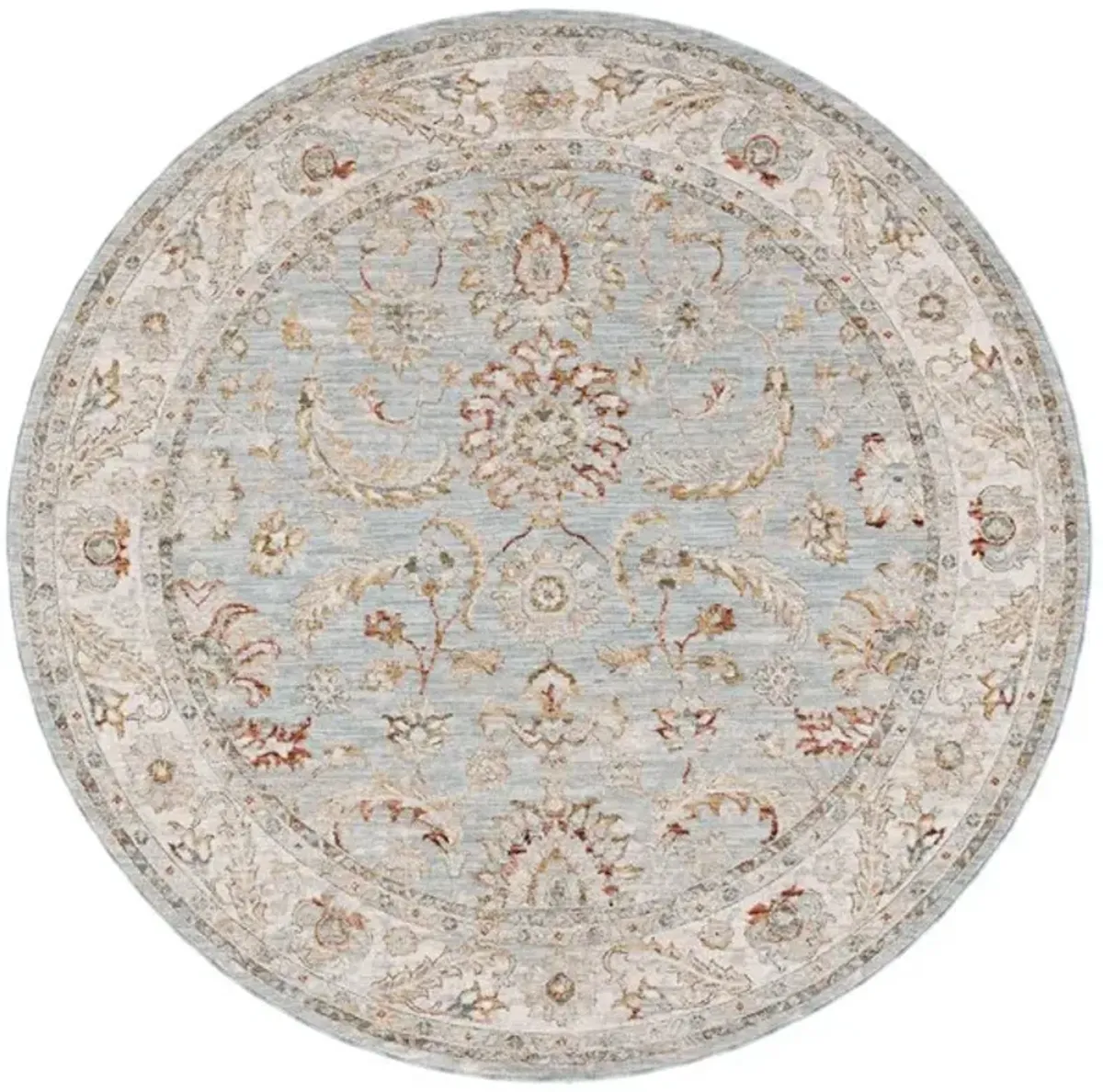 HAMILTON 108 Blue 6'-7' X 6'-7' Round Round Rug