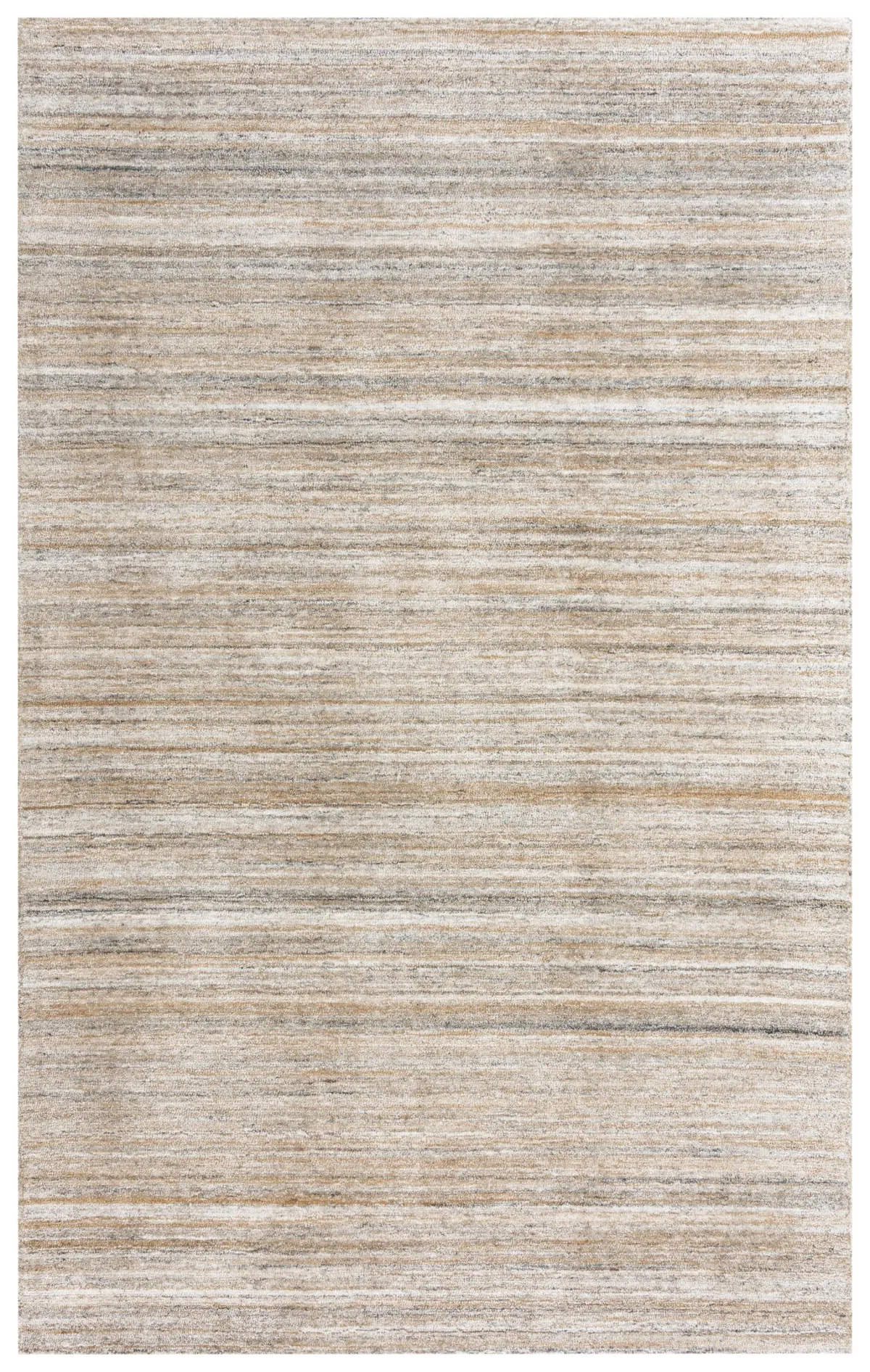 Seasand Brown Muted Stripe Recycled Polyester 5' x 7'6" Rectangle Rug