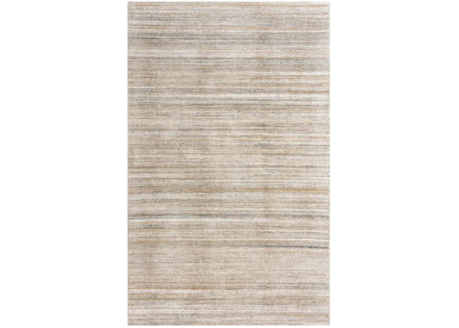 Seasand Brown Muted Stripe Recycled Polyester 5' x 7'6" Rectangle Rug