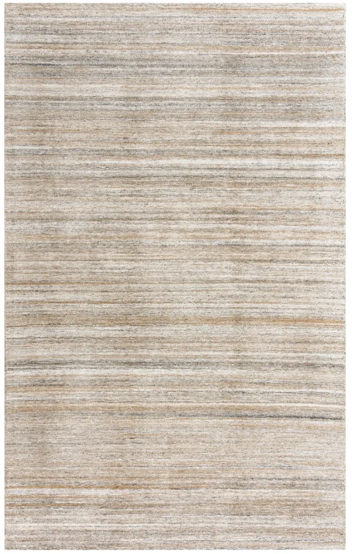 Seasand Brown Muted Stripe Recycled Polyester 5' x 7'6" Rectangle Rug