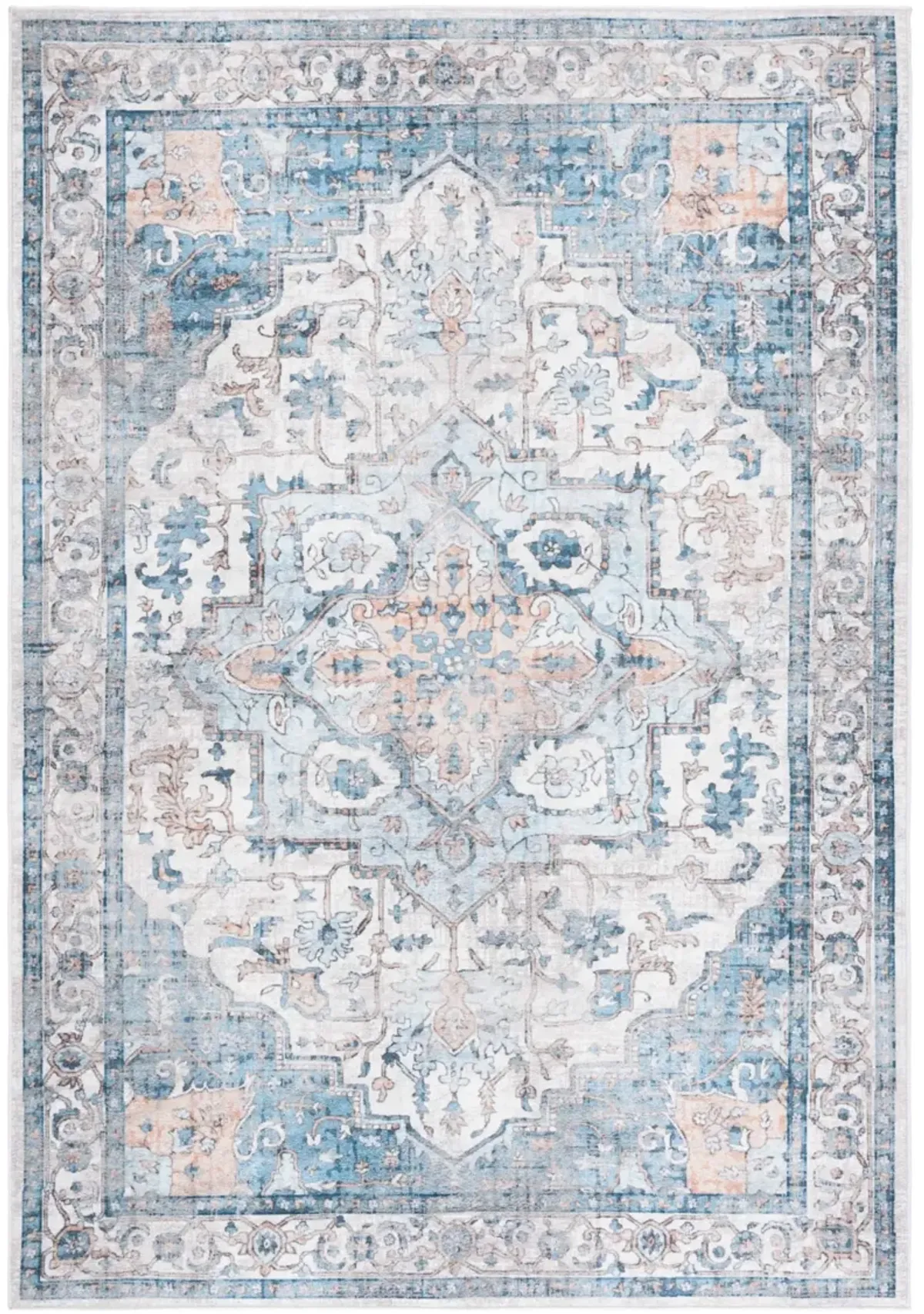 ORLANDO 760 BLUE  9' x 12' Large Rectangle Rug