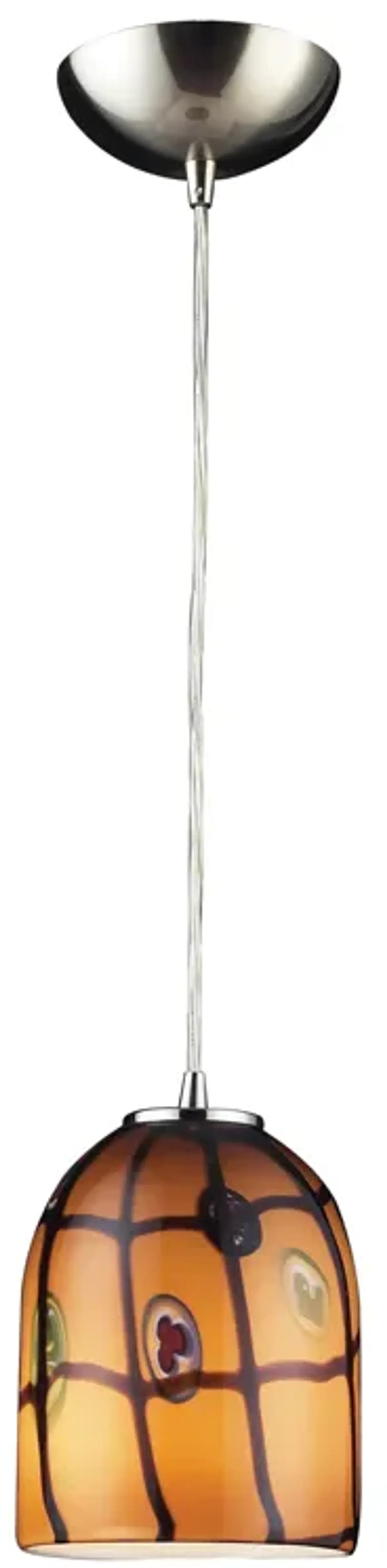 Rapture 6" Wide 1-Light Mini Pendant - Satin Nickel