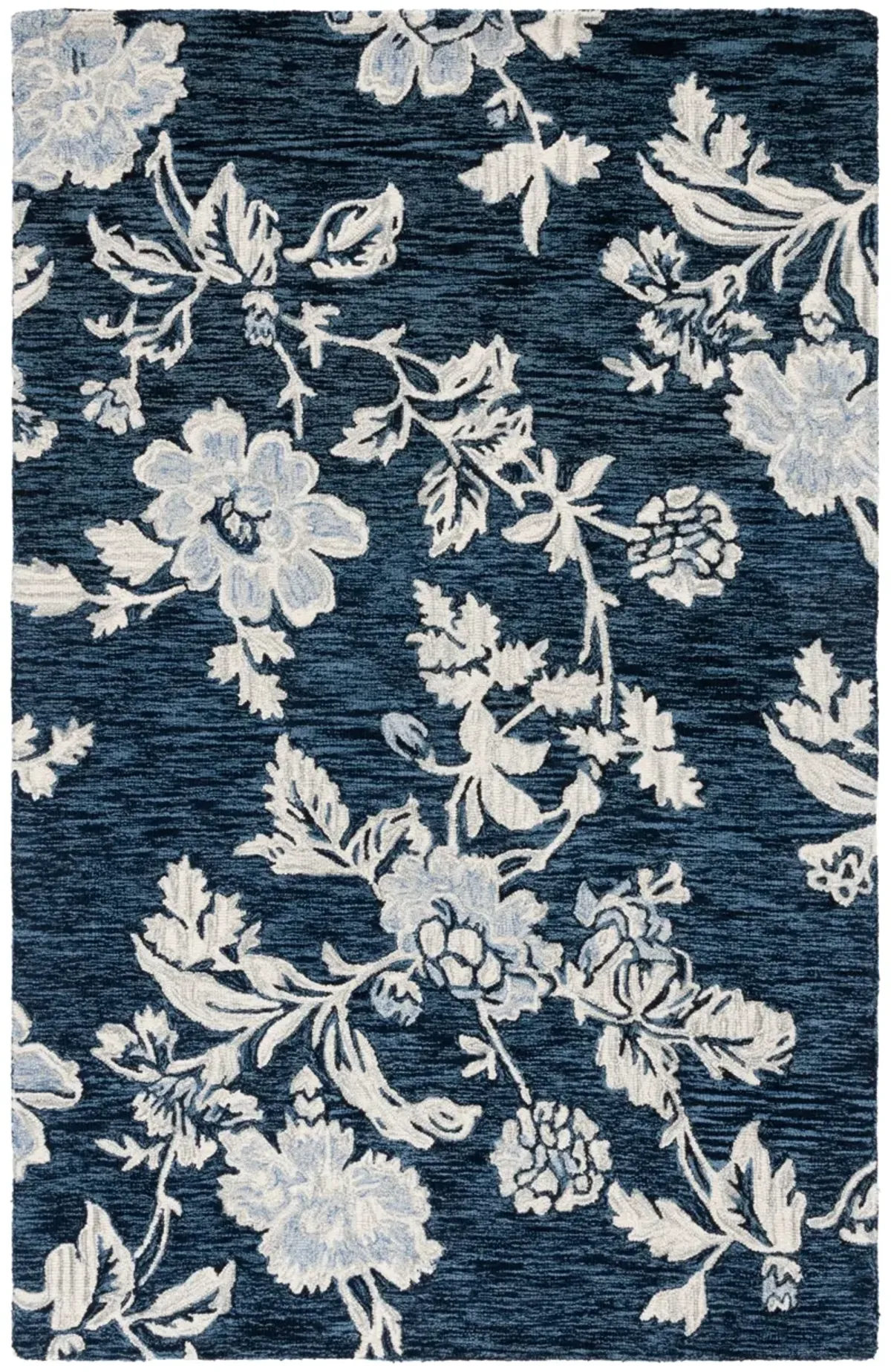 JARDIN 603 NAVY  6' x 9' Medium Rectangle Rug