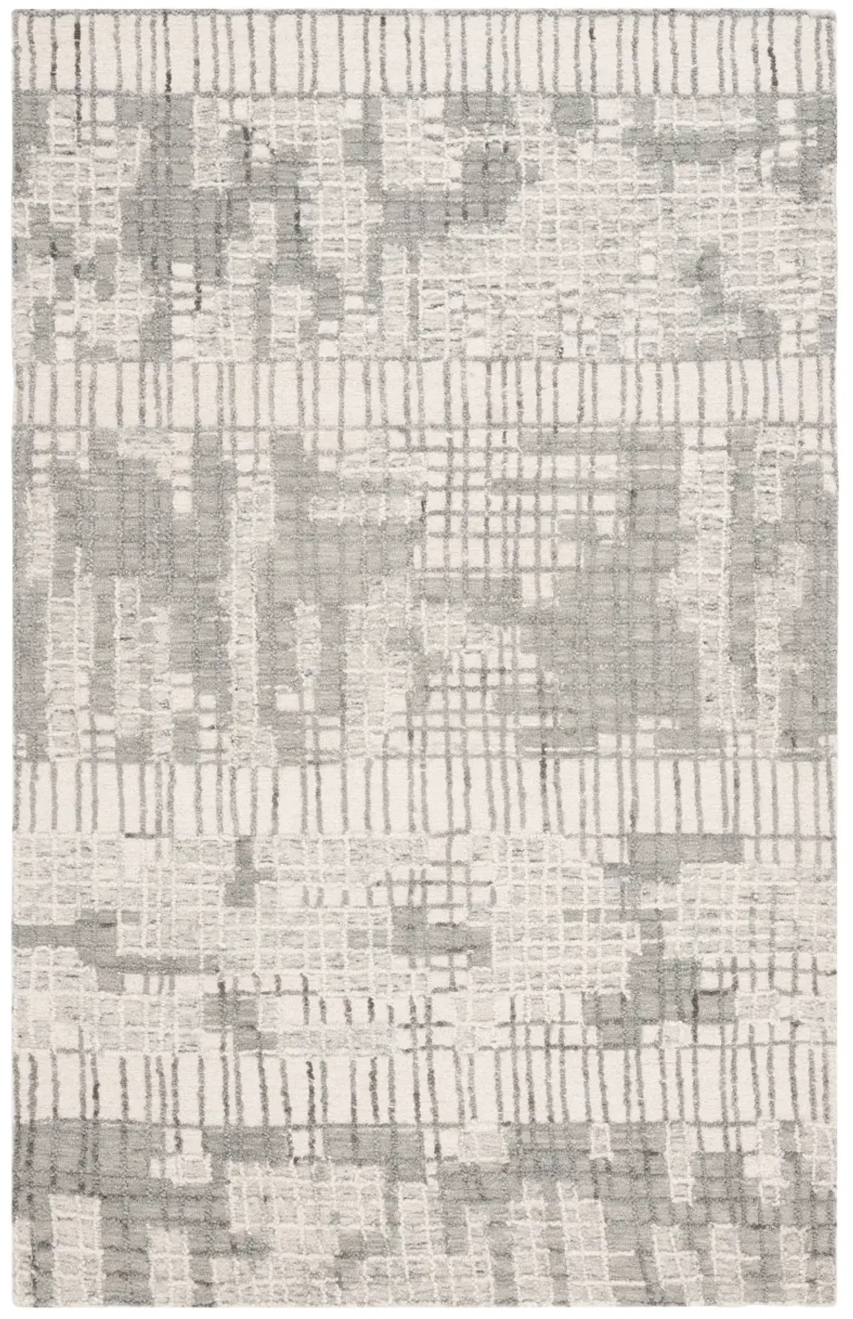 ABSTRACT Hand Tufted 5' x 8' area rug