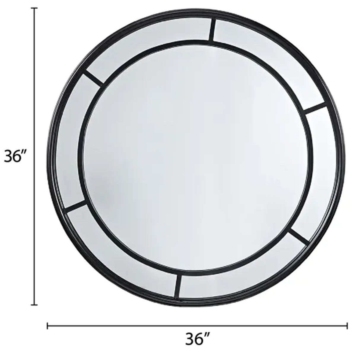 Martha Stewart Katonah Round Wall Mirror