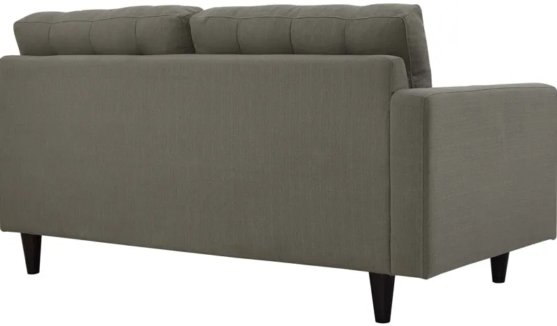 Empress Left-Facing Upholstered Fabric Loveseat