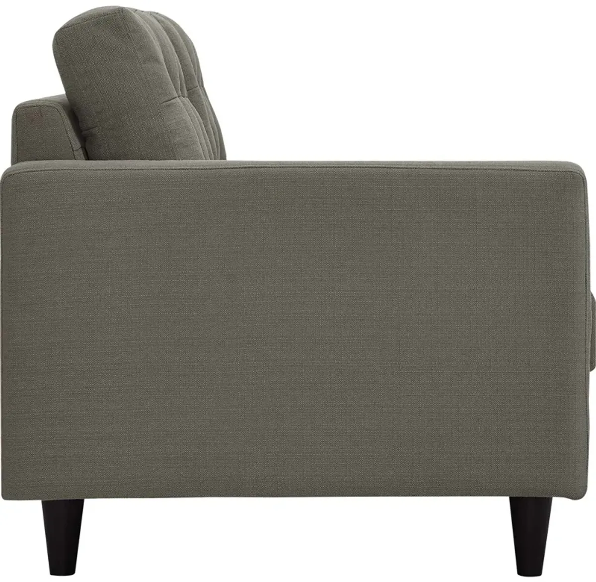 Empress Left-Facing Upholstered Fabric Loveseat