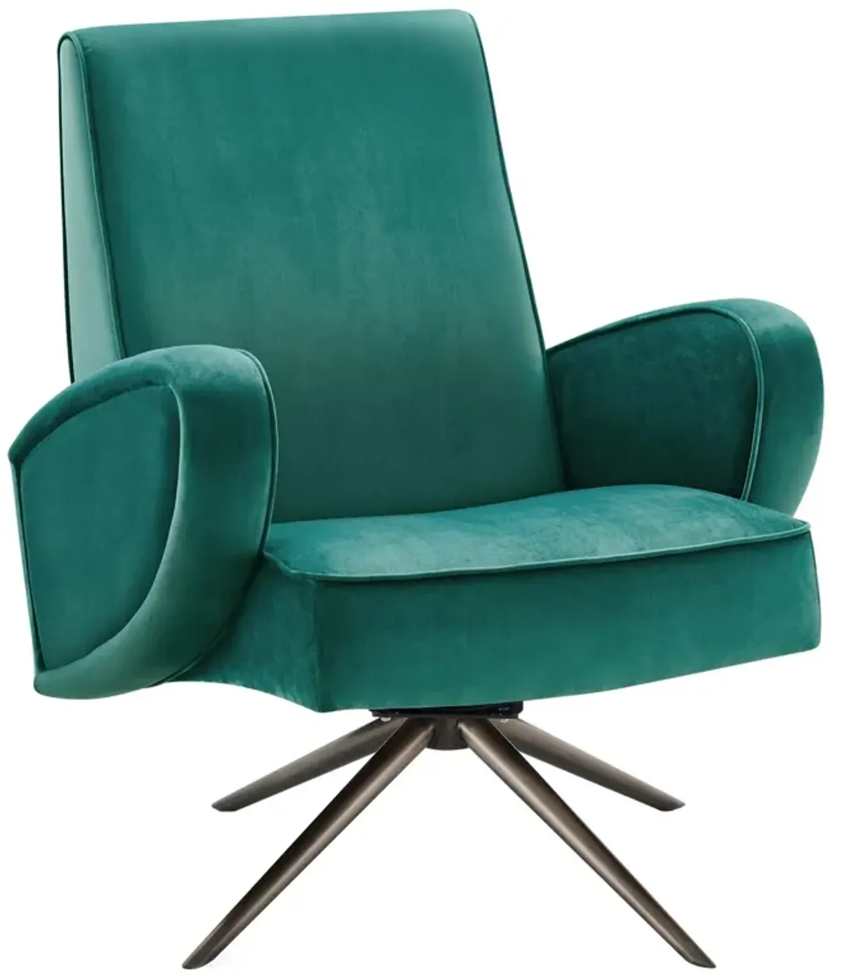 Superior Performance Velvet Swivel Chair