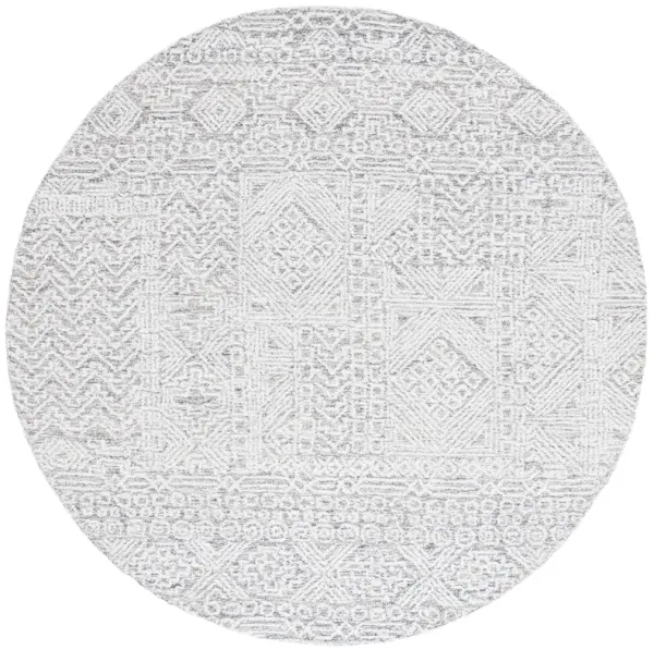 EBONY Hand Tufted 6' x 6' Round area rug