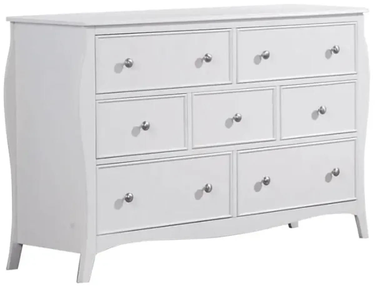 Dieppe 7-Drawer Dresser Cream White