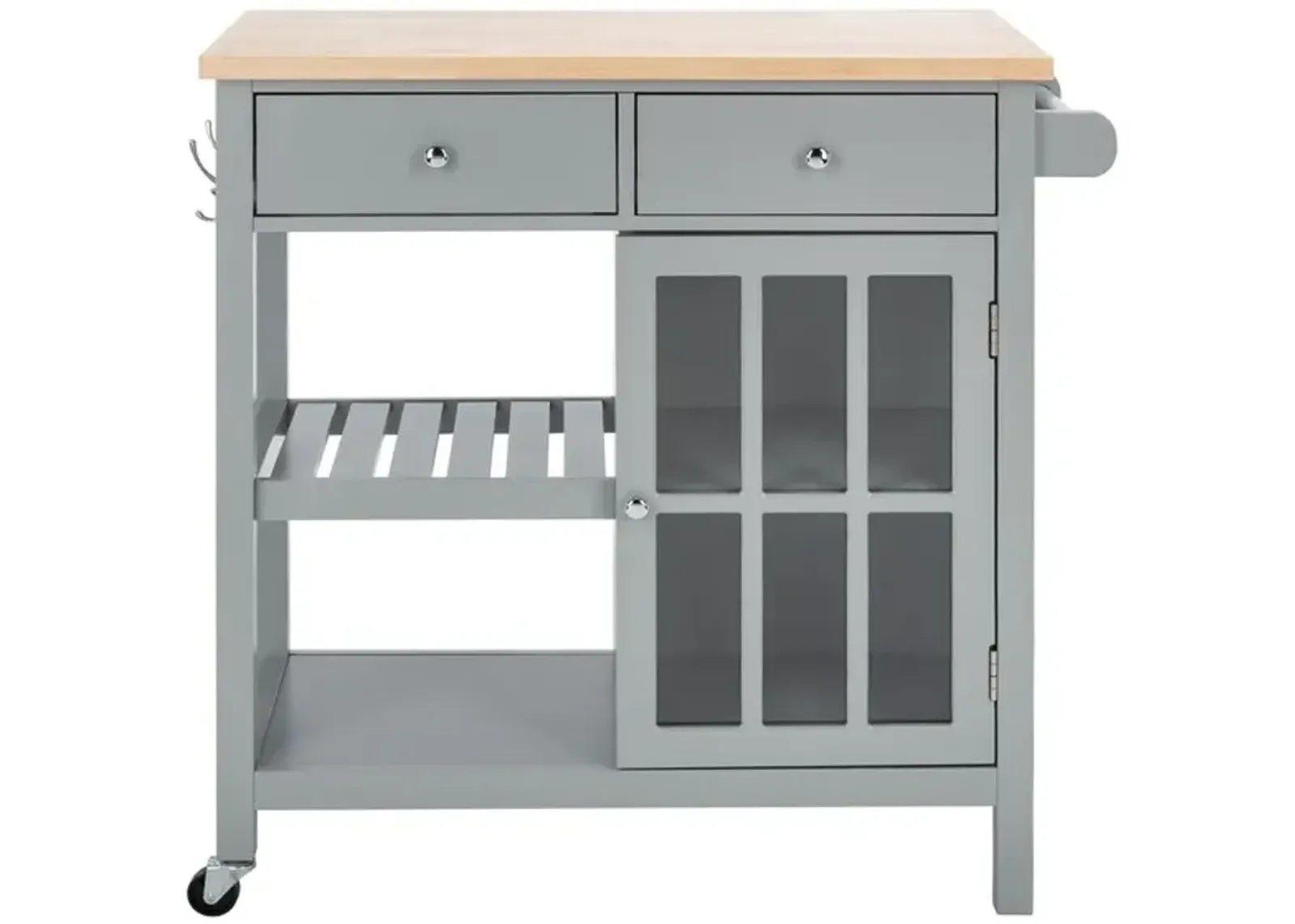 LOCKLYN 1 DOOR 2 DRAWER 2 SHELF KITCHEN CART