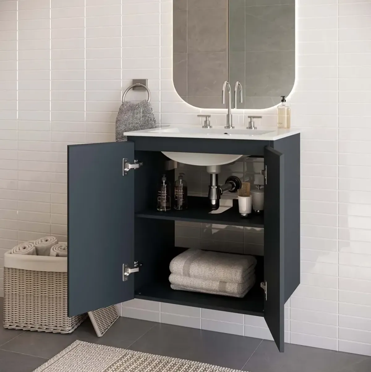 Bryn 24" Wall-Mount Bathroom Vanity