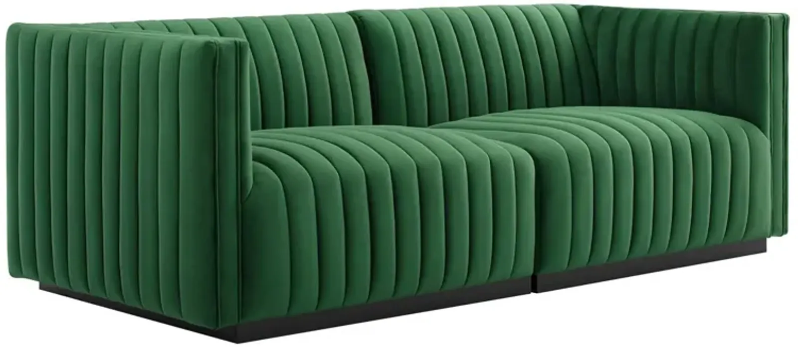 Conjure Channel Tufted Performance Velvet Loveseat