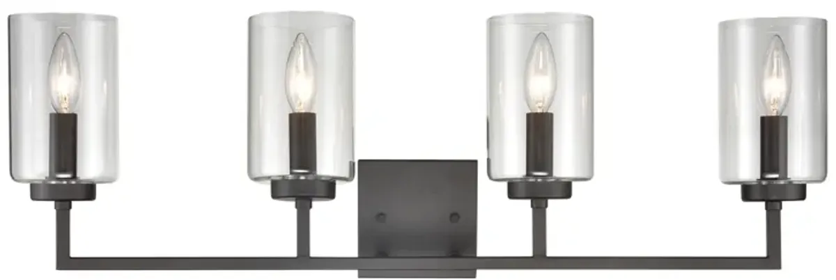 West End 29.75" Wide 4-Light Vanity Light - Oil Rubbed Bronze