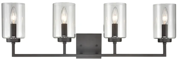 West End 29.75" Wide 4-Light Vanity Light - Oil Rubbed Bronze