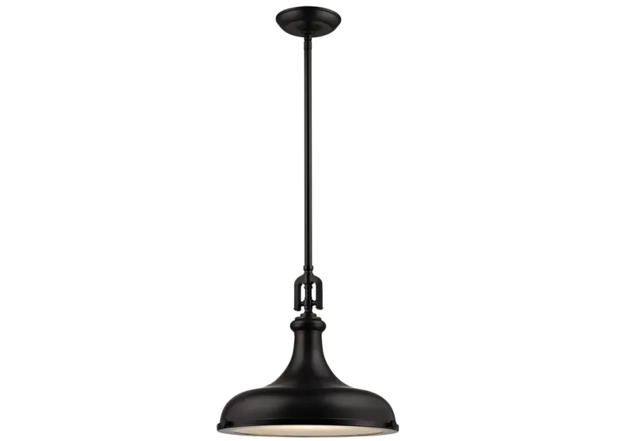 Rutherford 15" Wide 1-Light Pendant - Oil Rubbed Bronze