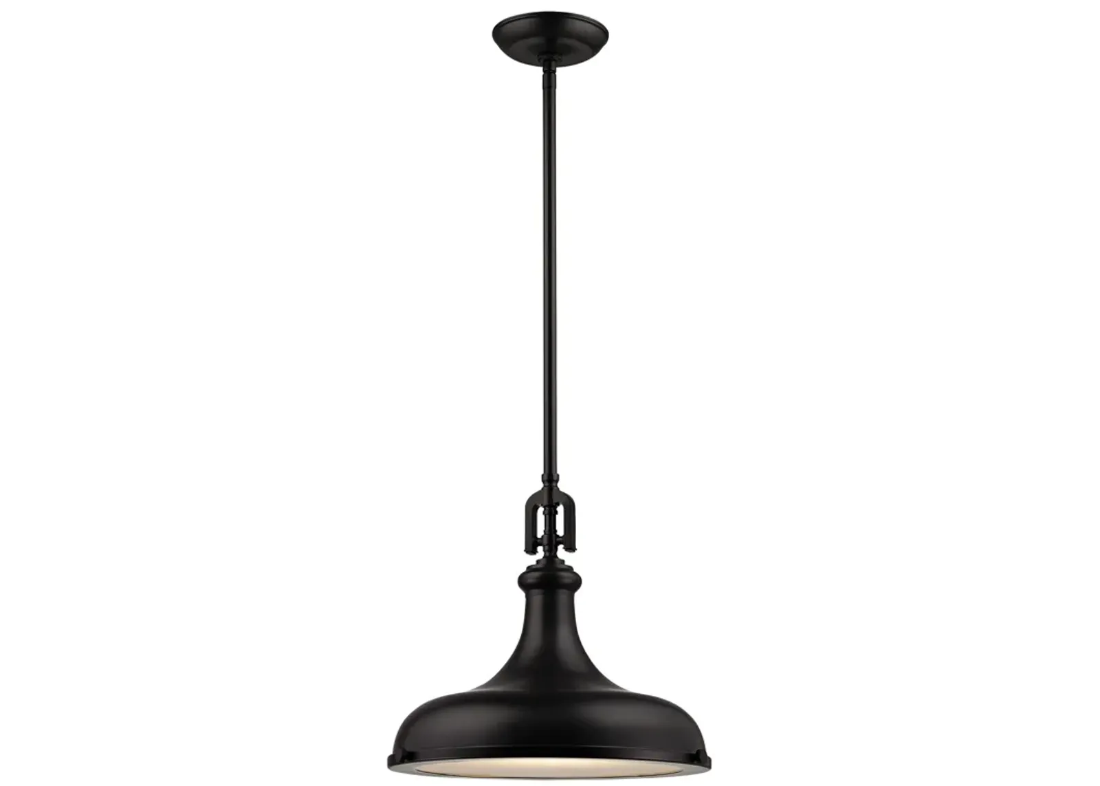 Rutherford 15" Wide 1-Light Pendant - Oil Rubbed Bronze