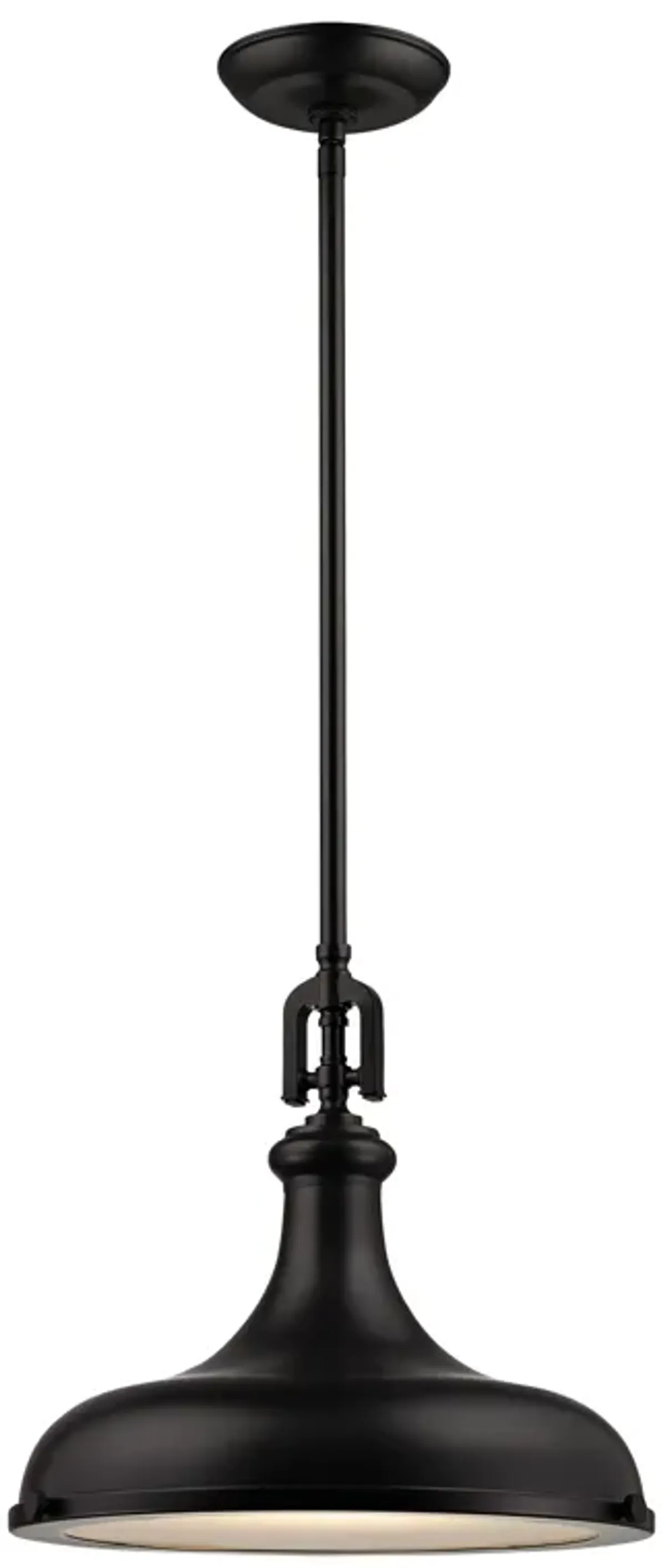 Rutherford 15" Wide 1-Light Pendant - Oil Rubbed Bronze