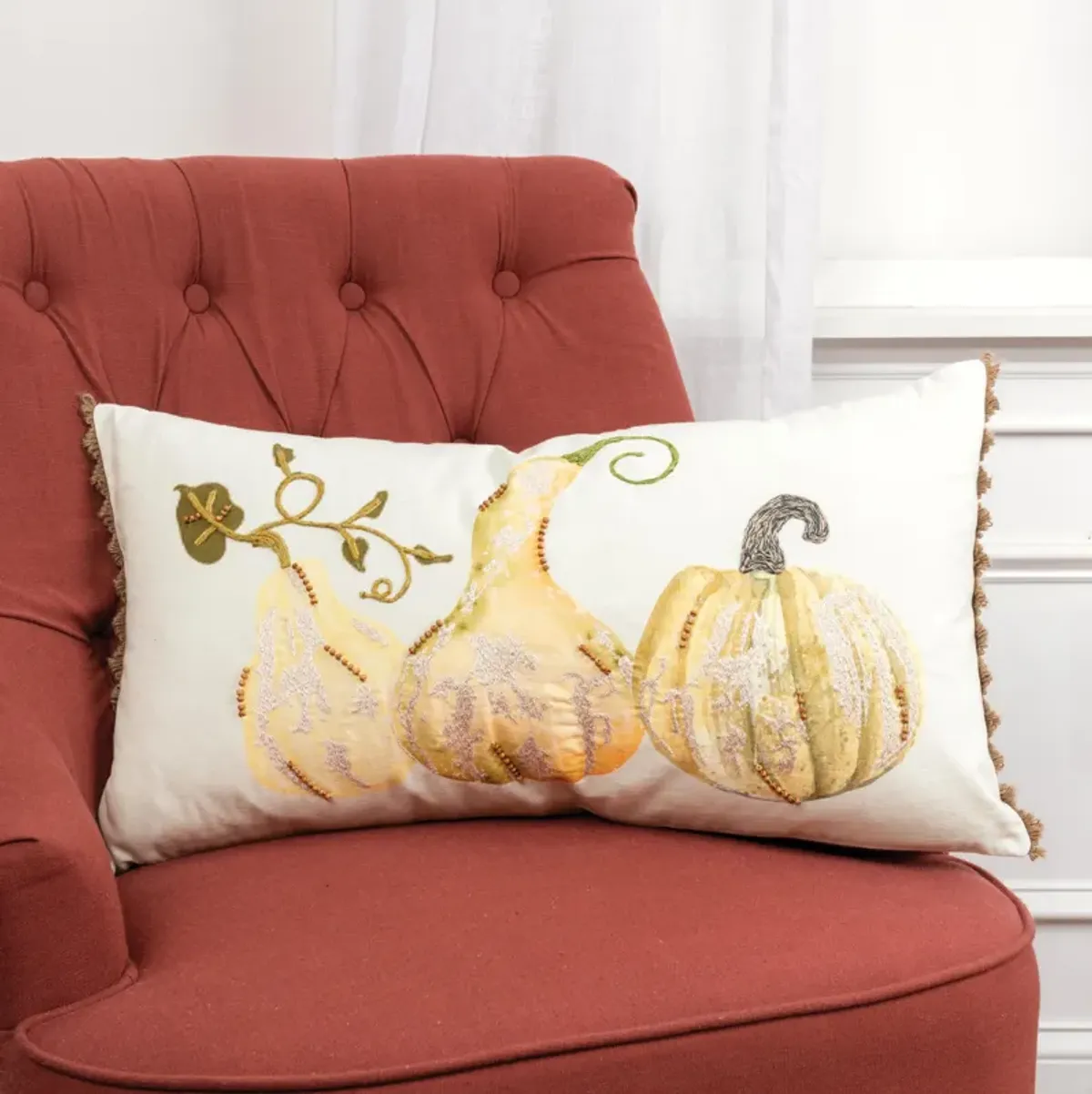 Gourds Orange Pillow