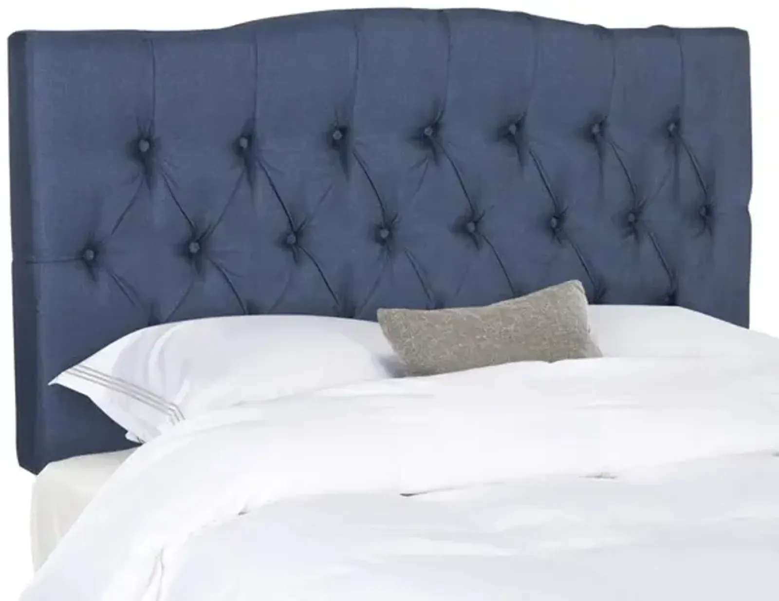 Axel Navy Linen Tufted Headboard