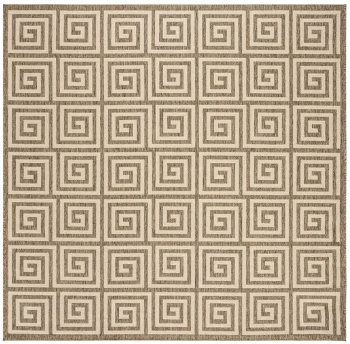 LINDEN 129 Collection LND129C-6SQ Cream / Beige 6'-7" X 6'-7" Square