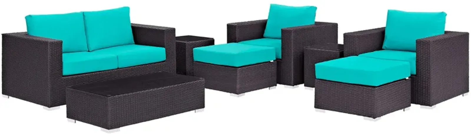 Convene 8 Piece Outdoor Patio Sofa Set