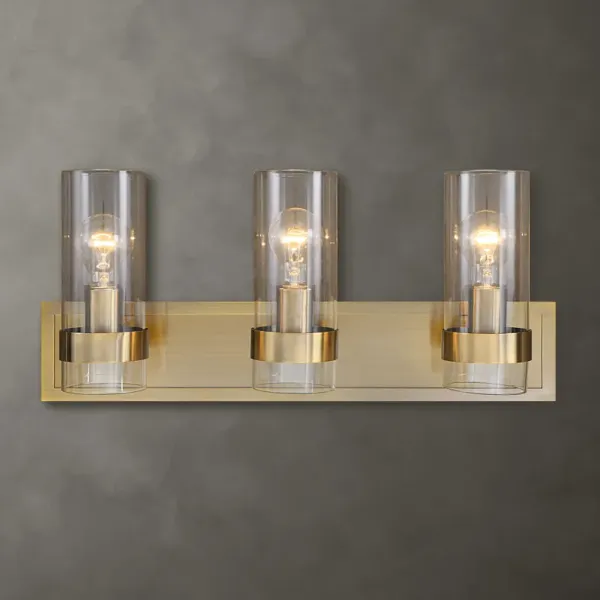 Cardiff Antique Brass 3 Light Vanity